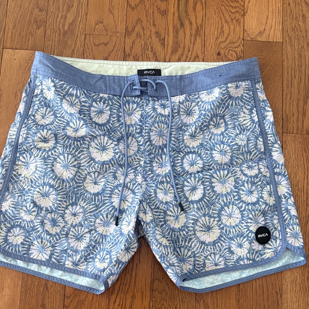 RVCA Light Blue Floral Board Shorts
